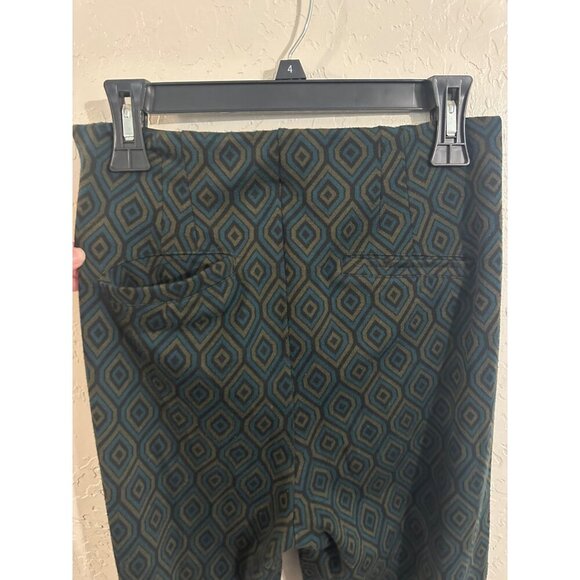 Free People Green Geometric Pants - Picture 11 of 12